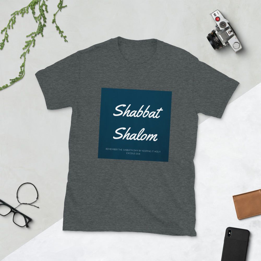 Shabbat Shalom Short-Sleeve Unisex T-Shirt