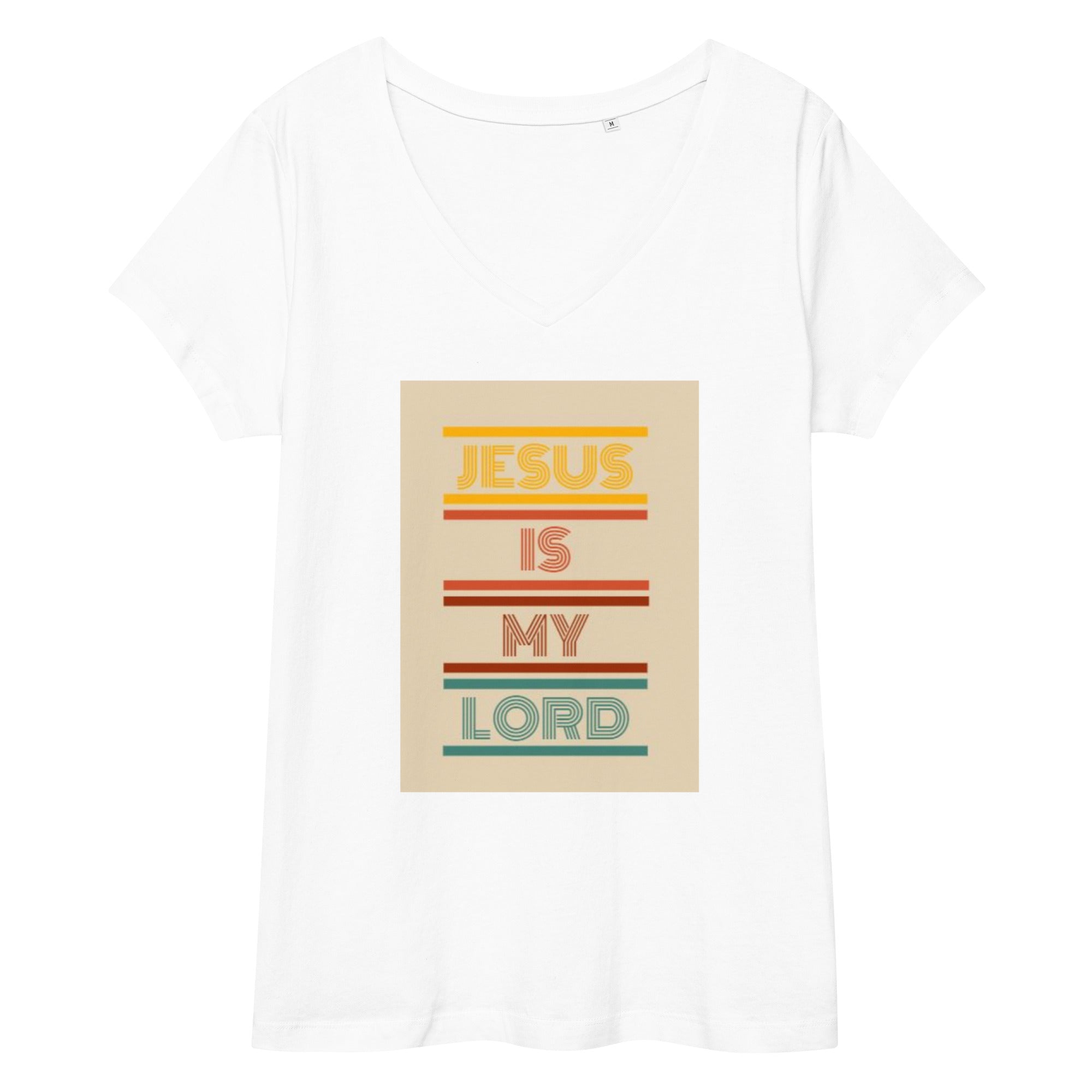 Jesus is my Lord - Women’s fitted v-neck t-shirt